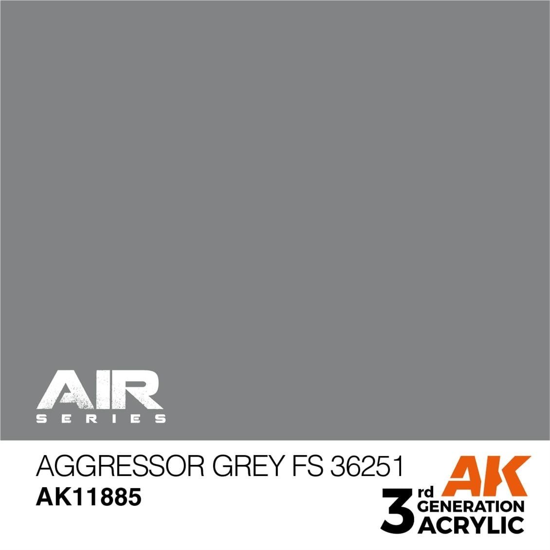 AK 11885 17 ml. Aggressor Grey FS 36251, Aircraft Serisi 3GEN Akrilik Model Boyası