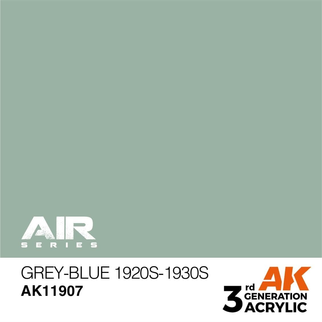 AK 11907 17 ml. Grey-Blue 1920s-1930s, Aircraft Serisi 3GEN Akrilik Model Boyası