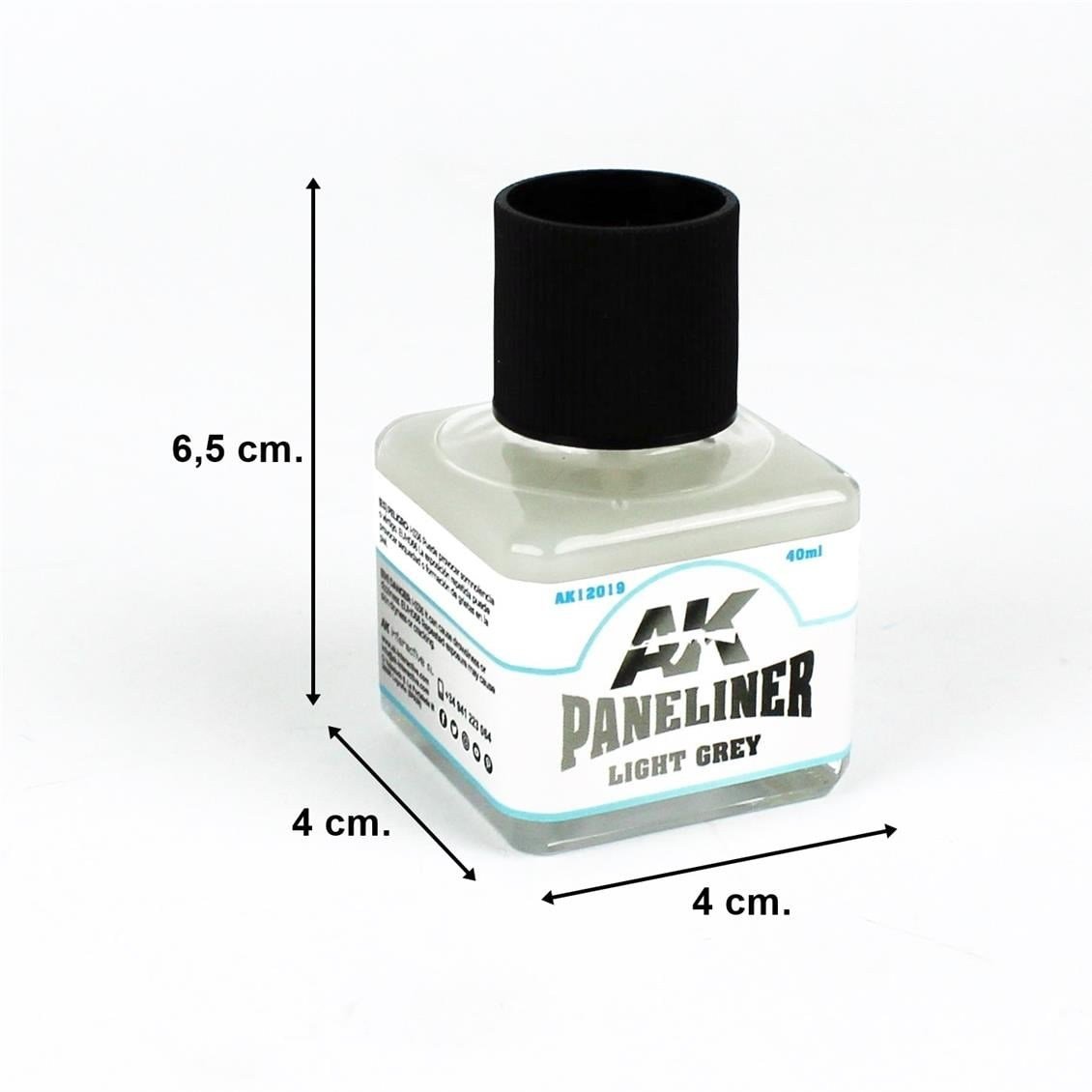 AK 12019 40 ml. Paneliner, Açık Gri, Enamel Boya