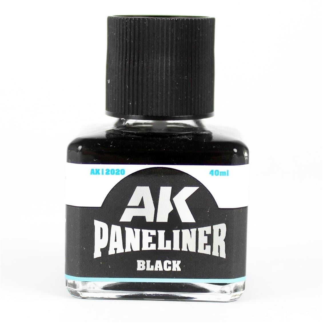 AK 12020 40 ml. Paneliner, Siyah, Enamel Boya