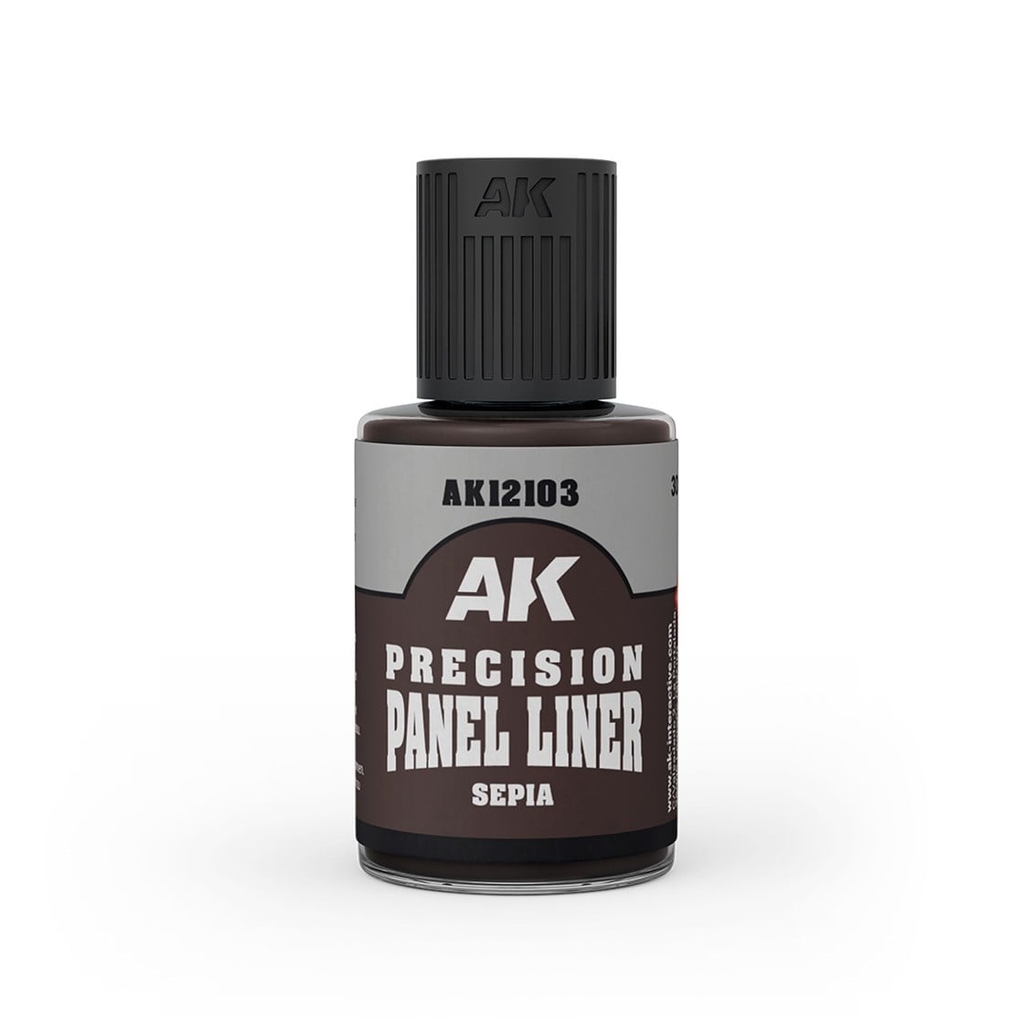 AK 12103 30 ml. Sepia Paneliner, Fırçalı Kapaklı, Enamel Boya