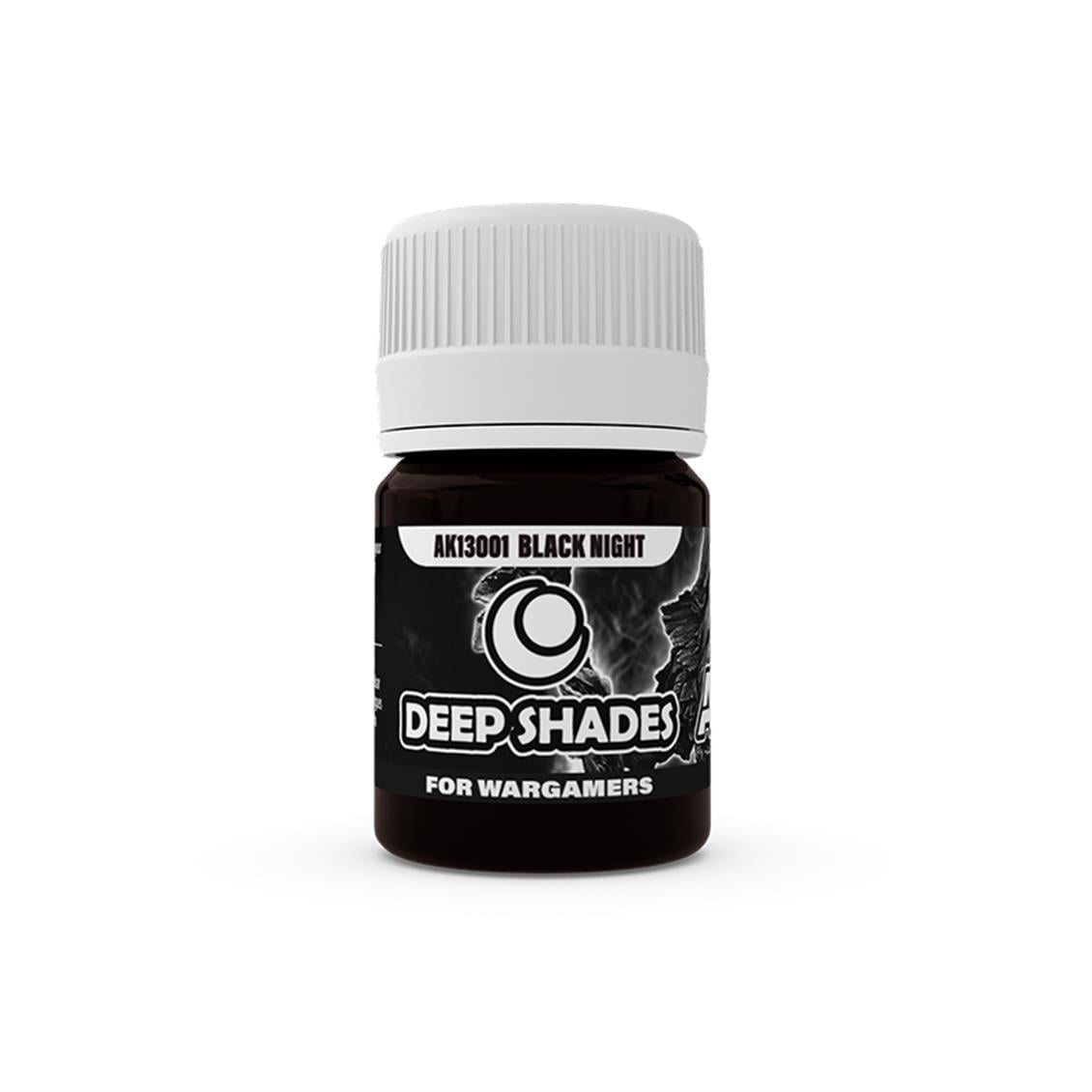 AK 13001 Deep Shade 30ml. Black Night