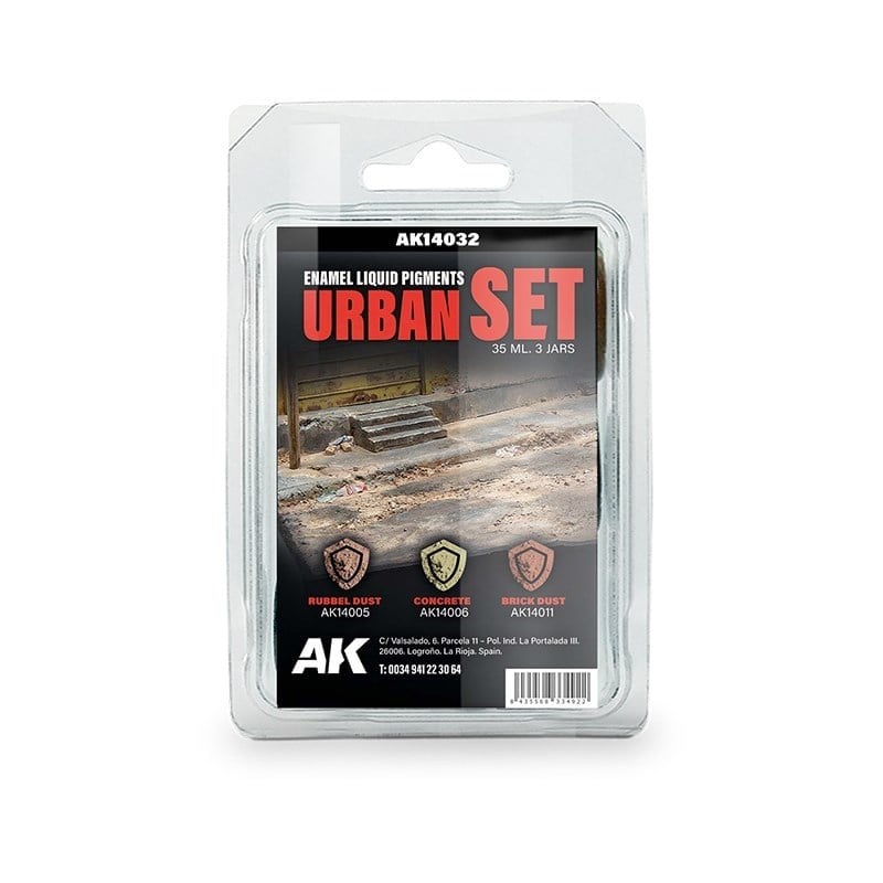 AK 14032 3x35 ml. Kentsel Ortamlar, Enamel Sıvı Pigment Seti