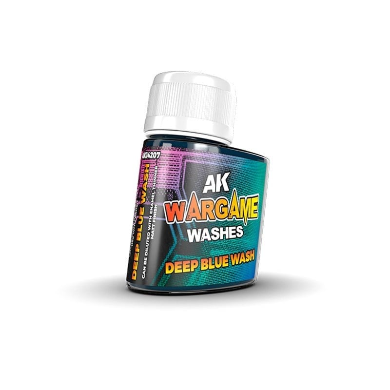 AK 14207 35 ml. Deep Blue Wash, Wargame Serisi Eskitme Efekti