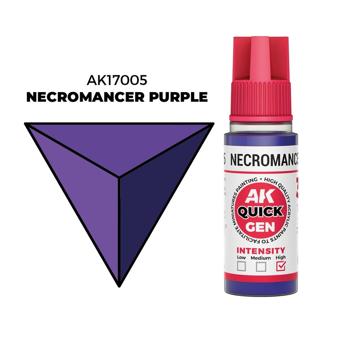 AK 17005 18 ml. Necromancer Purple, QuickGen Serisi Akrilik Model Boyası