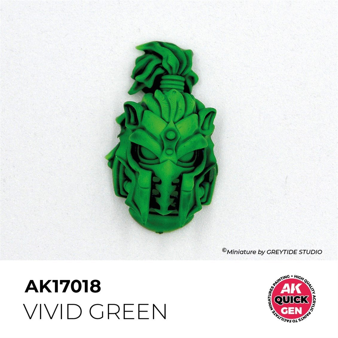 AK 17018 18 ml. Vivid Green, QuickGen Serisi Akrilik Model Boyası