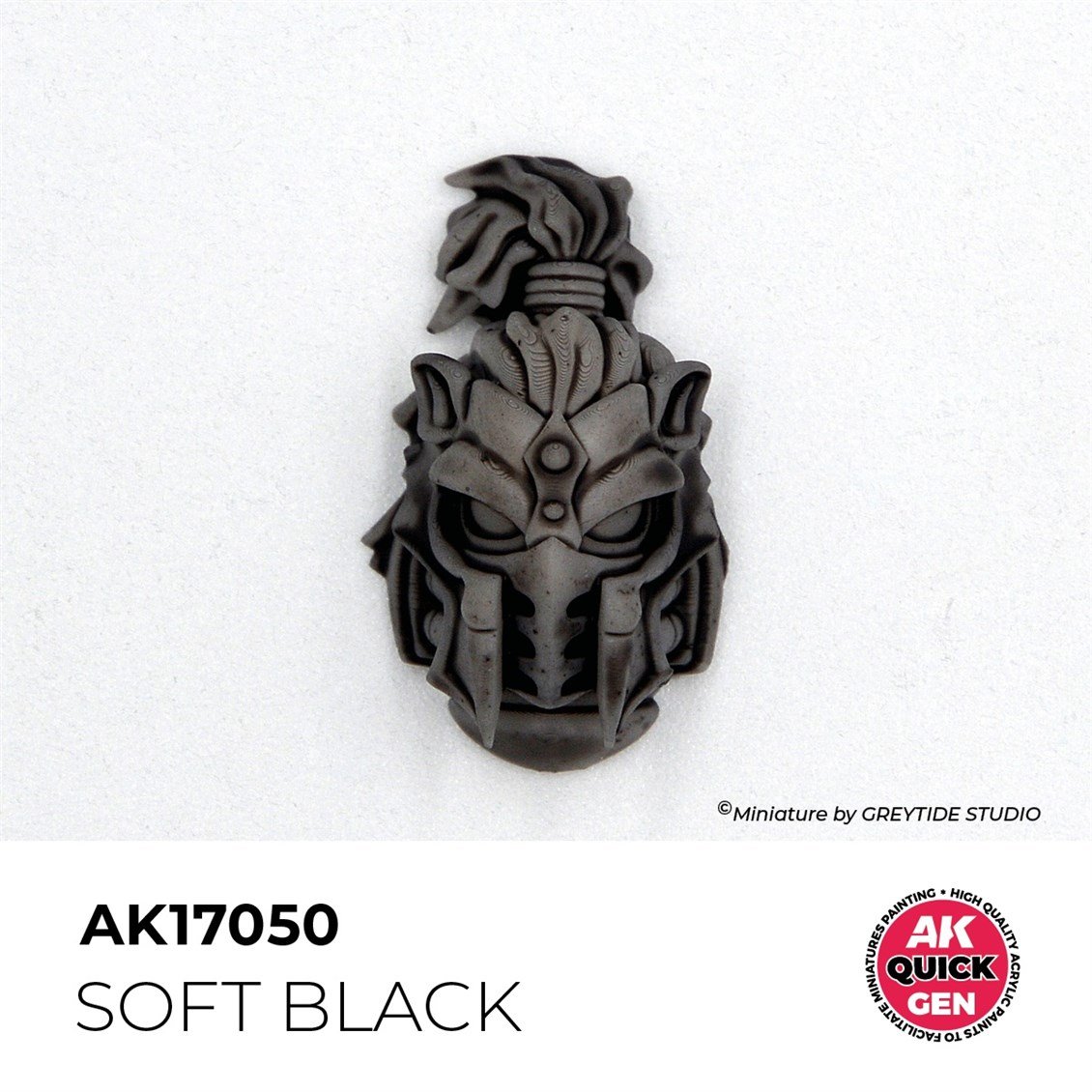 AK 17050 18 ml. Soft Black, QuickGen Serisi Akrilik Model Boyası