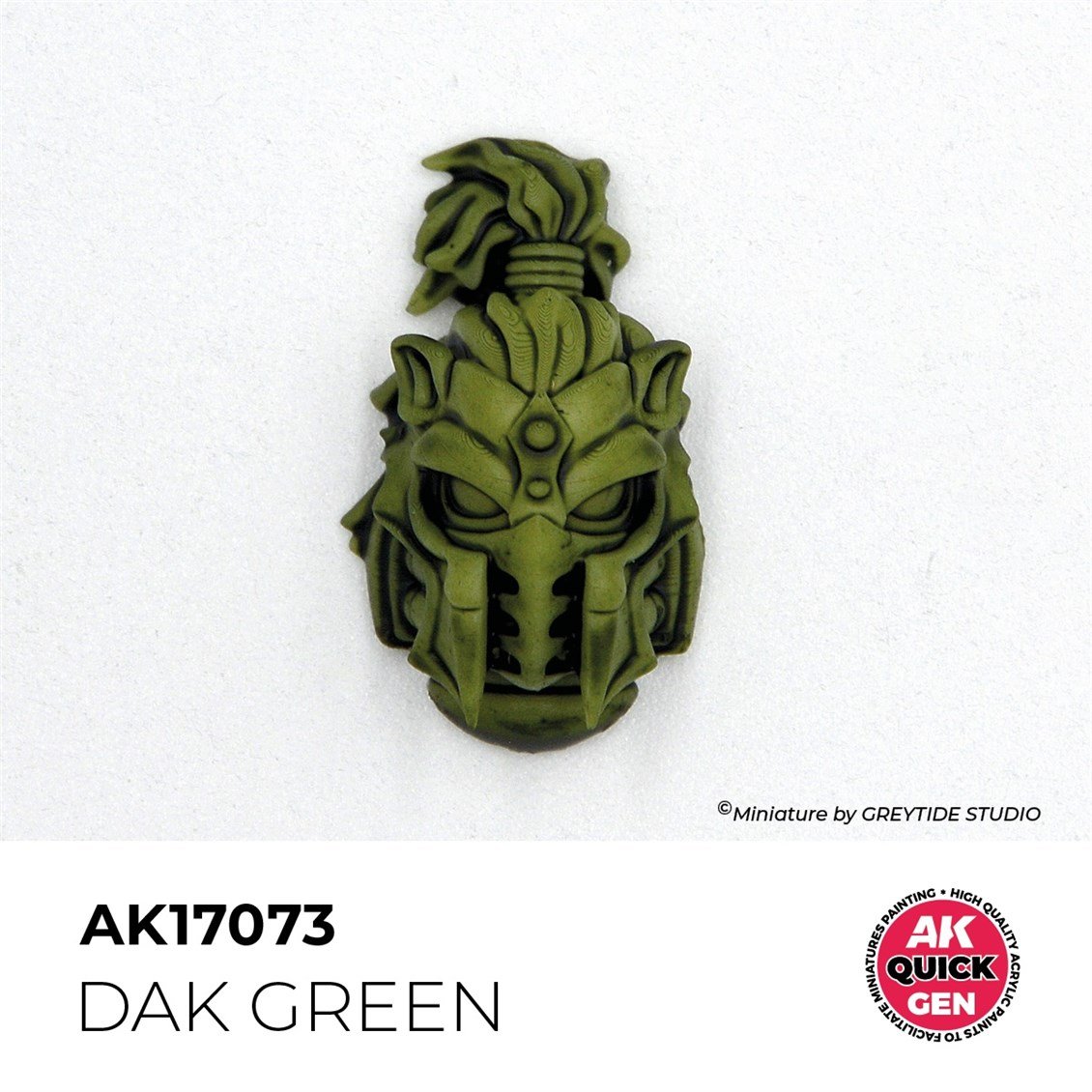 AK 17073 18 ml. Dark Green, QuickGen Serisi Akrilik Model Boyası