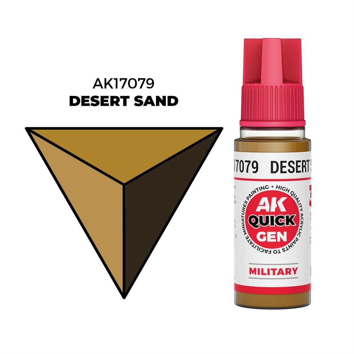 AK 17079 18 ml. Desert Sand, QuickGen Serisi Akrilik Model Boyası