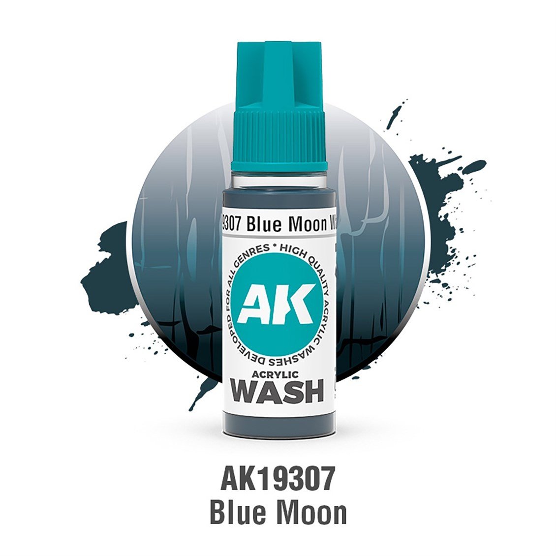AK 19307 18 ml. Blue Moon Akrilik Wash (Yıkama Boyası)
