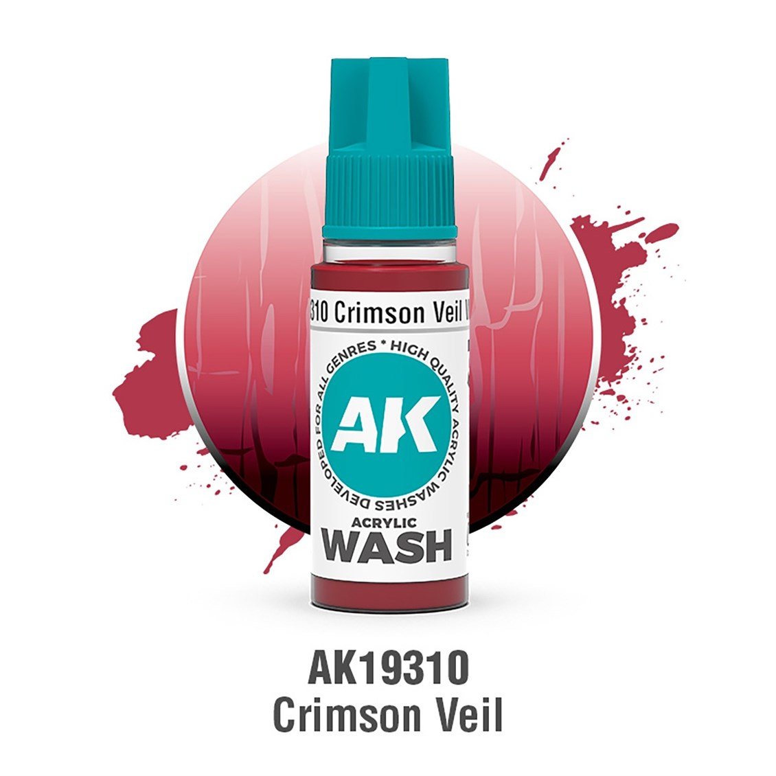 AK 19310 18 ml. Crimson Veil Akrilik Wash (Yıkama Boyası)