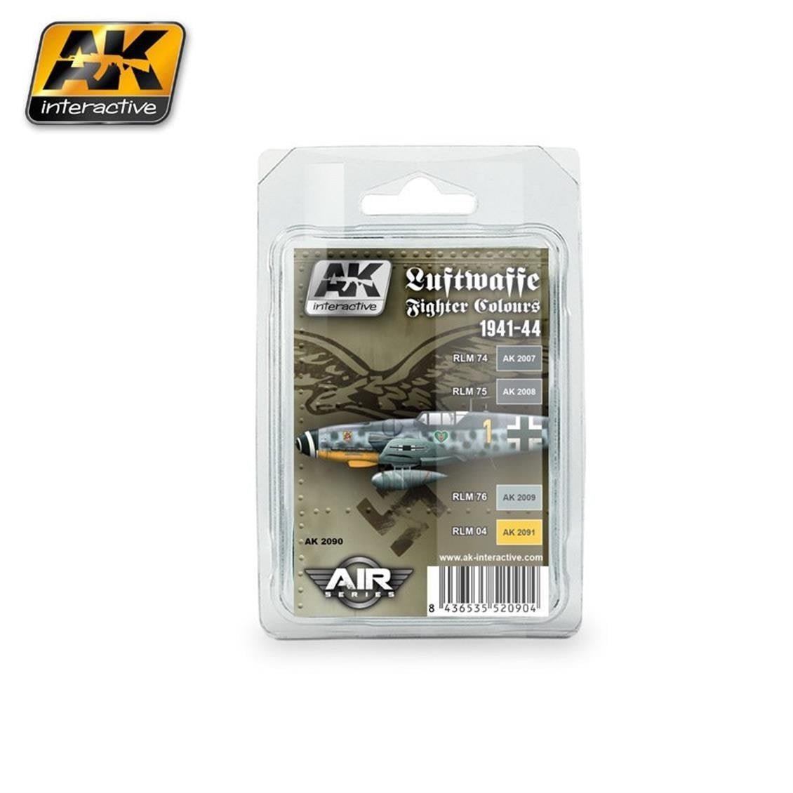 AK 2100 4x17ml. USAF Tac South East Asia (Sea) Kamuflaj, Akrilik Model Boyası Seti