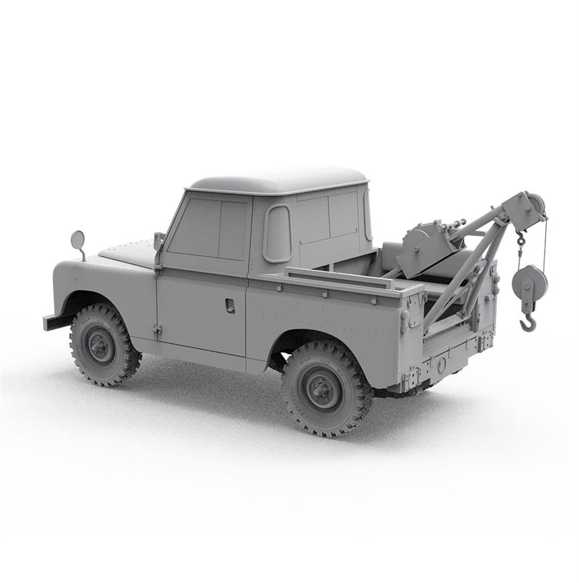 AK 35014 1/35 Ölçek, Land Rover 88 Series IIA (Vinçli Çekici), Askeri Araç Plastik Model Kiti