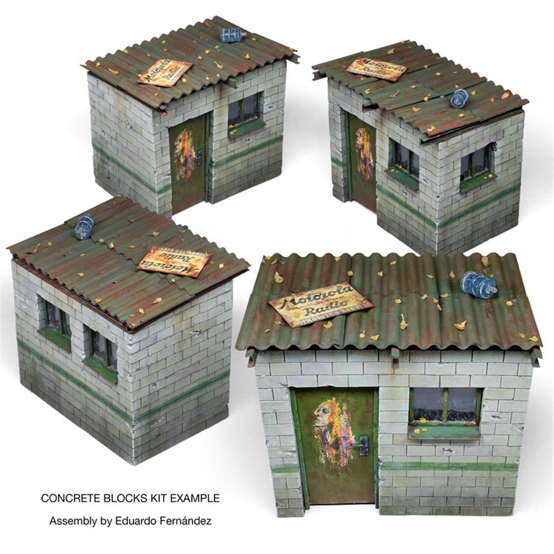 AK 35019 1/35 Ölçek, Beton Yapı Tuğla ve Blokları, 360 Parça, Plastik Model Kiti