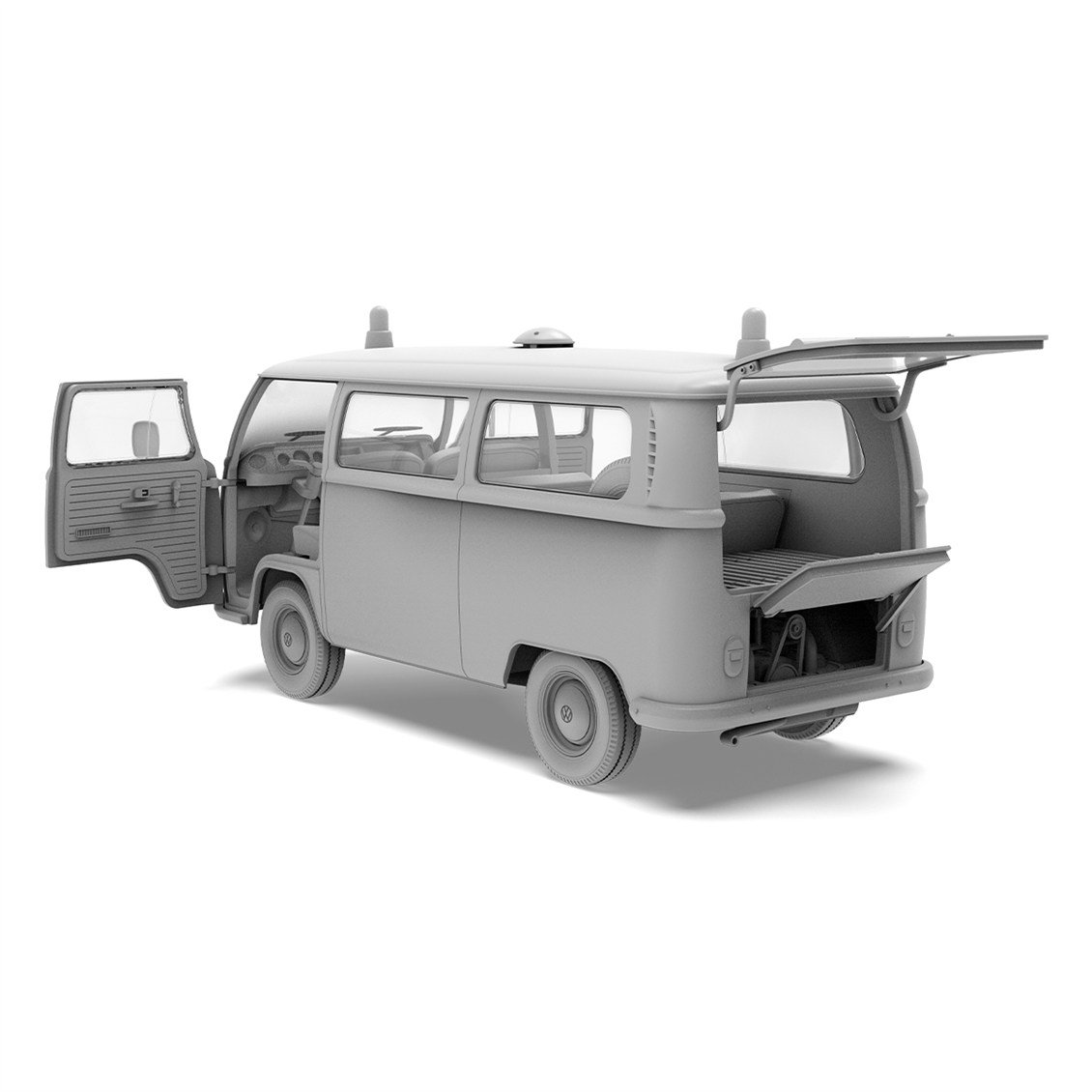 AK 35023 1/35 Ölçek, 1967 T2 VW Minibüs Ambulans, Plastik Model Kiti