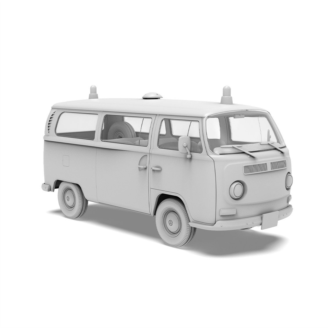 AK 35023 1/35 Ölçek, 1967 T2 VW Minibüs Ambulans, Plastik Model Kiti