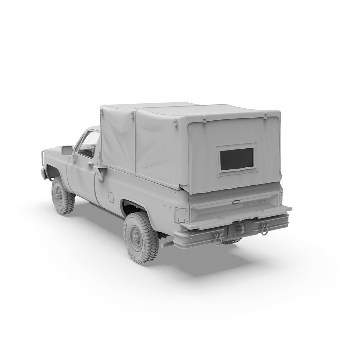 AK 35031 1/35 Ölçek, GMC M1008 Brandalı Kargo Kamyonu, Plastik Model Kiti