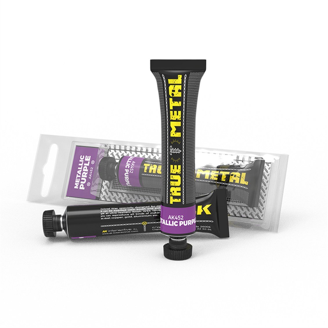 AK 452  20 ml. Metalik Mor, True Metal Serisi Model Boyası