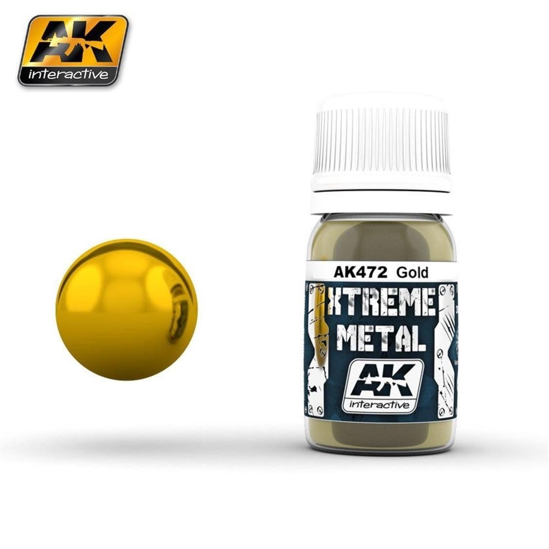 AK 472 30 ml. Altın Rengi, Xtreme Metal Serisi Model Boyası