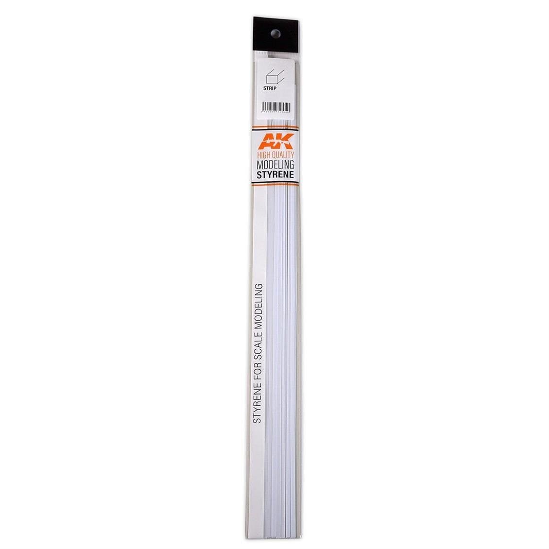 AK 6517  0.75 x 4.00 x 350 mm. Plastik Çubuk, 10 Adet