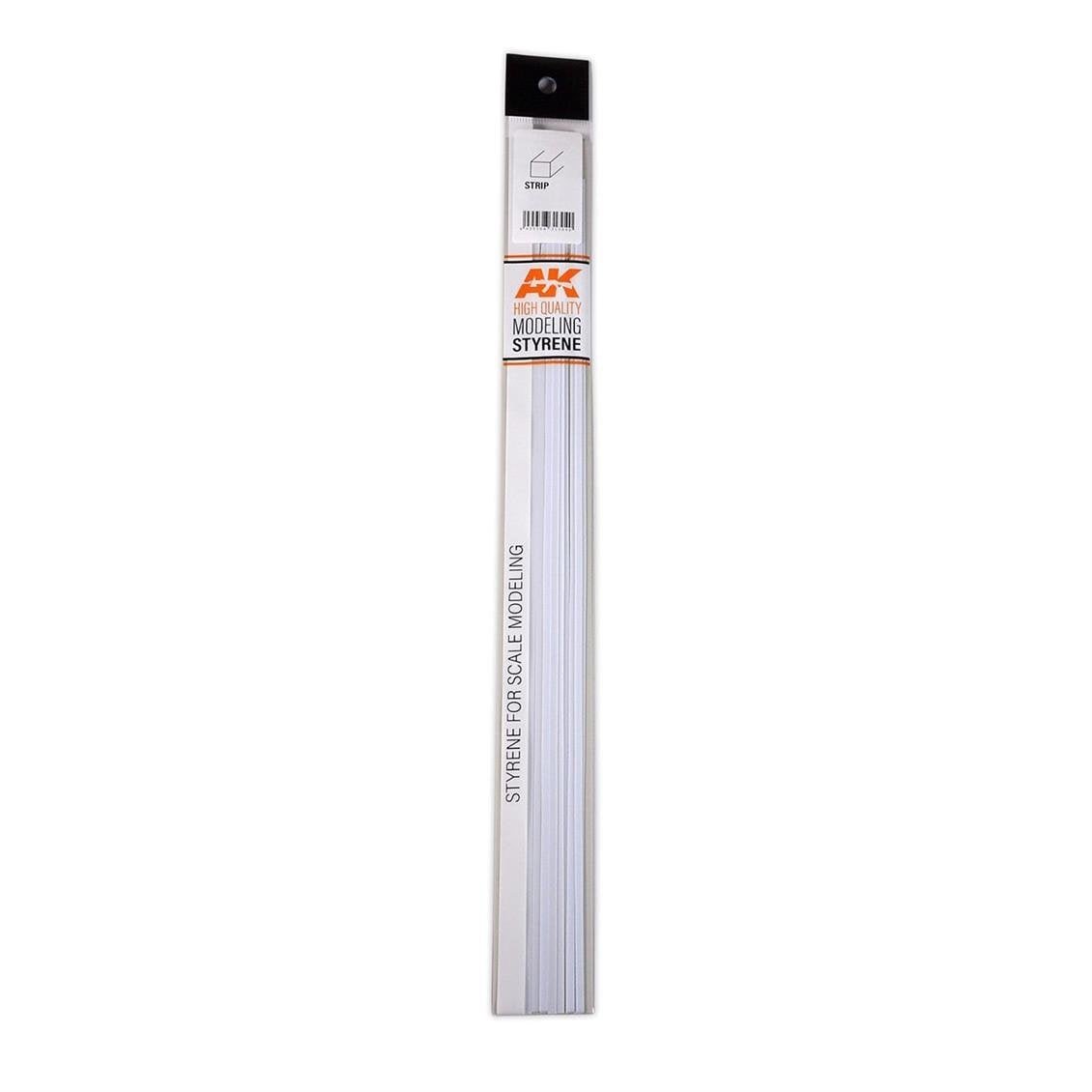 AK 6528  1.50 x 5.00 x 350 mm. Plastik Çubuk, 10 Adet