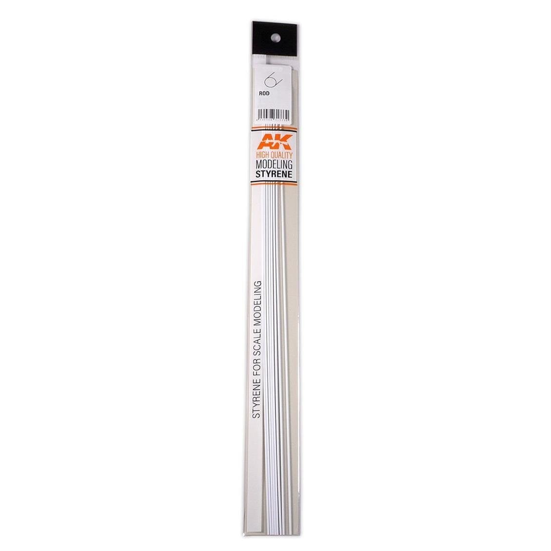 AK 6541 3.00 x 350 mm. Plastik Yuvarlak Çubuk, 10 Adet