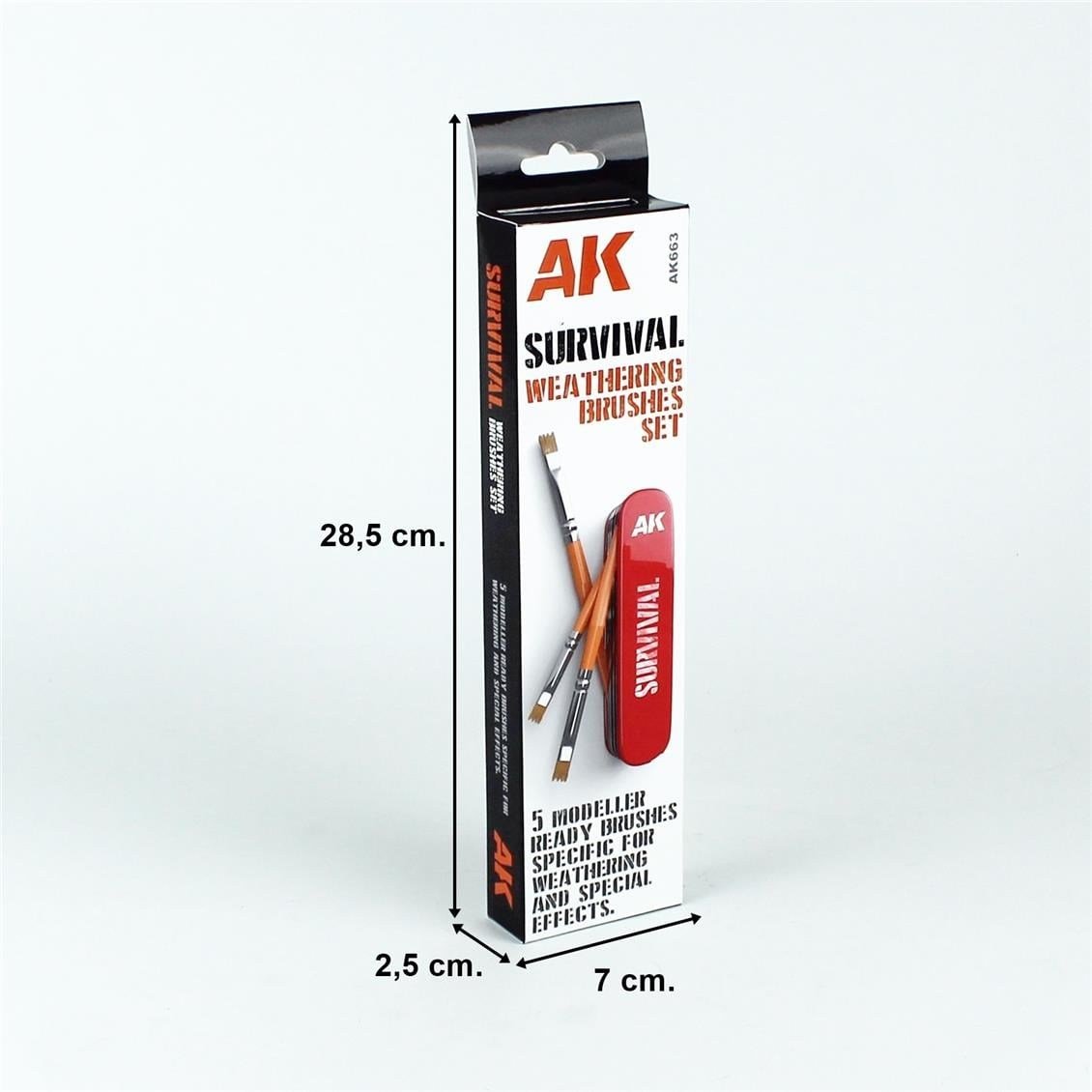 AK 663 Eskitme Fırçaları Seti, 5 Adet