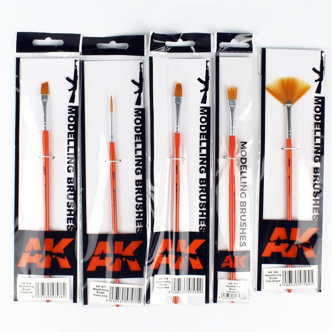 AK 663 Eskitme Fırçaları Seti, 5 Adet