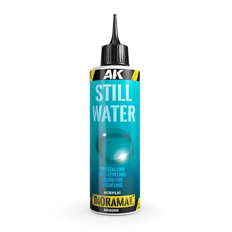 AK 8008 250 ml. Durgun Su Dokusu, Akrilik, Diorama Serisi Zemin Dokusu