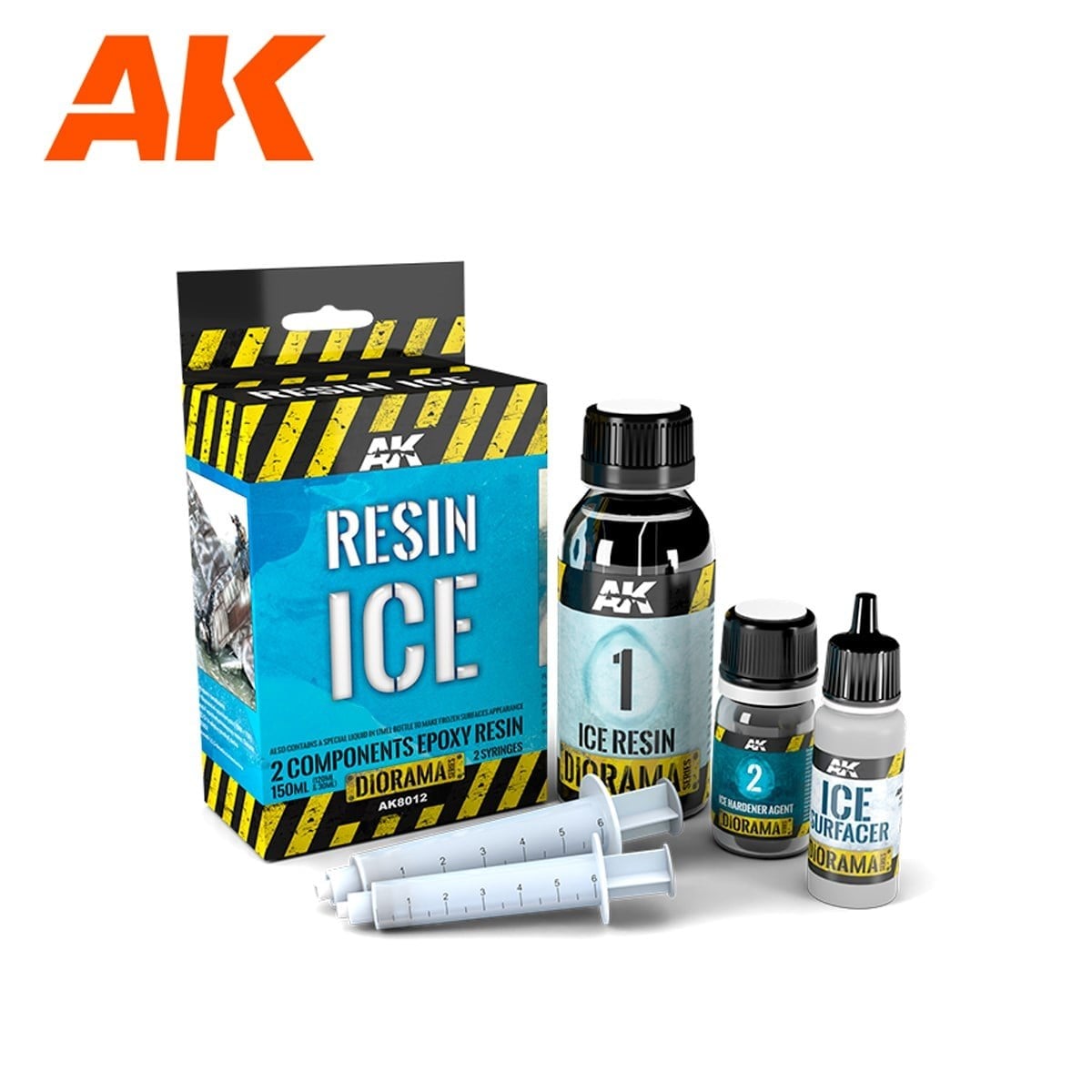 AK 8012 170 ml. Resin Buz Dokusu, Diorama Serisi Zemin Dokusu
