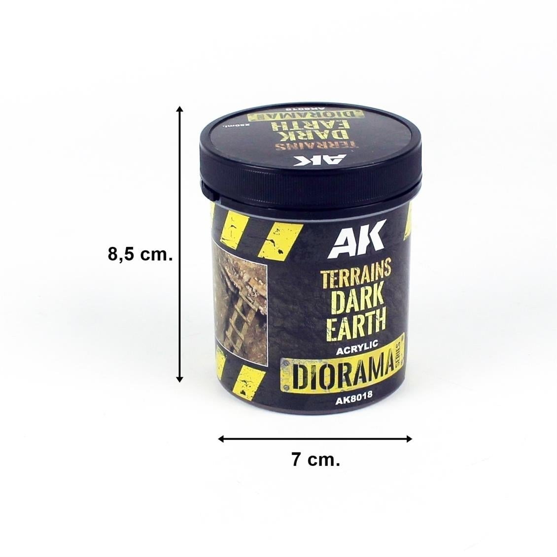 AK 8018 250 ml. Yoğun Toprak, Akrilik, Diorama Serisi Zemin Dokusu