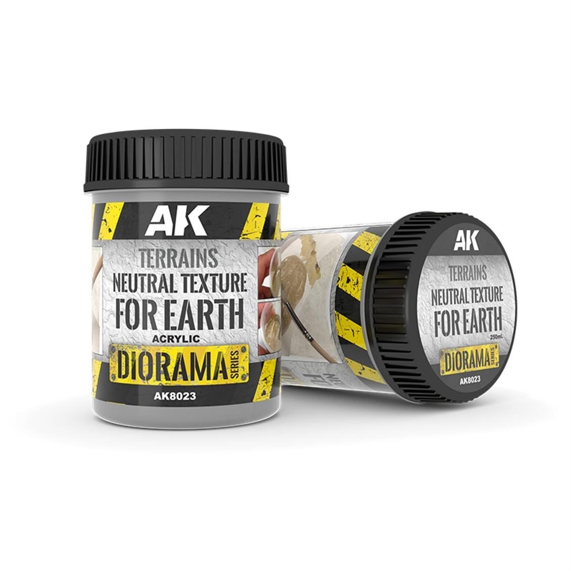 AK 8023 250 ml. Renksiz Toprak Dokusu, Akrilik, Diorama Serisi Zemin Dokusu