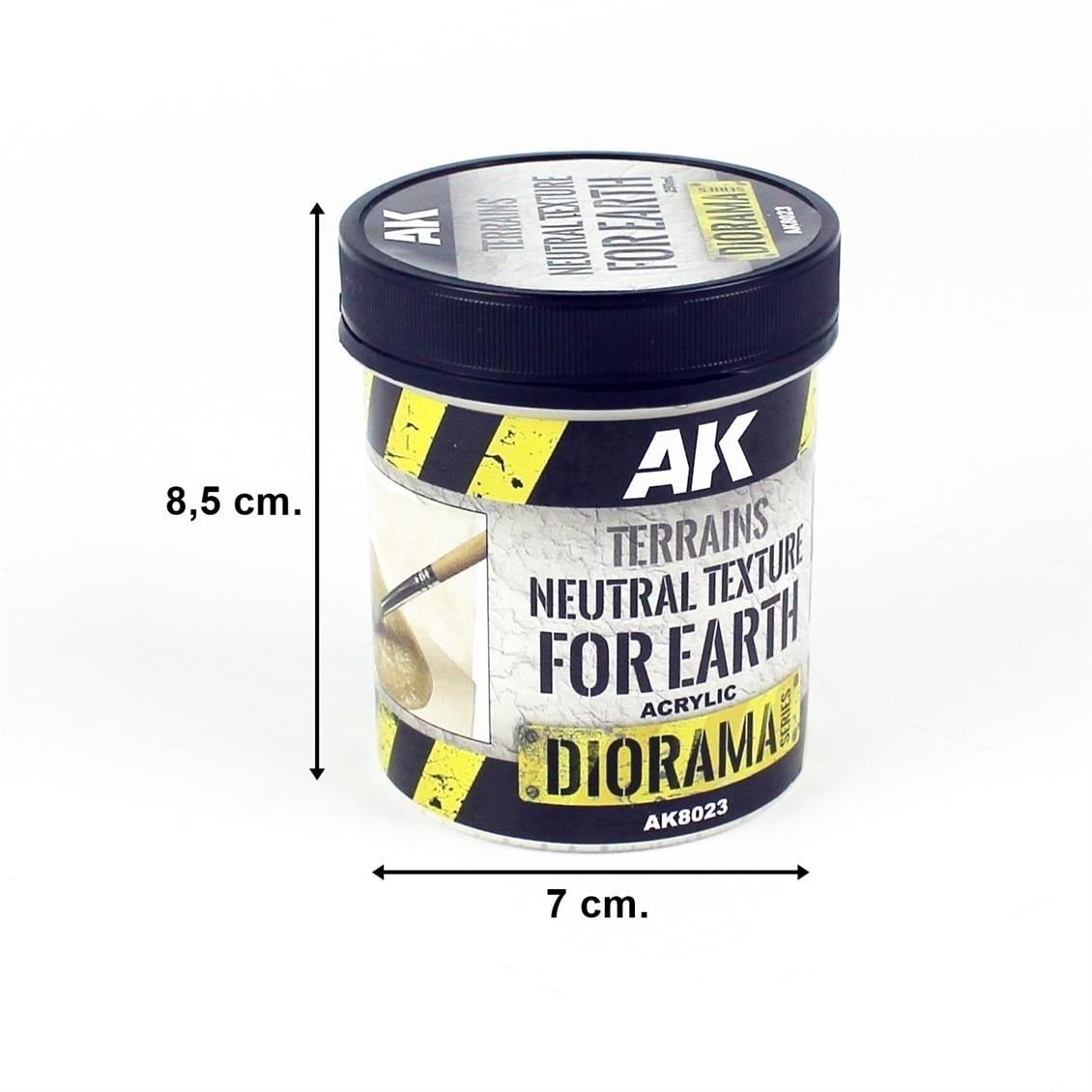 AK 8023 250 ml. Renksiz Toprak Dokusu, Akrilik, Diorama Serisi Zemin Dokusu