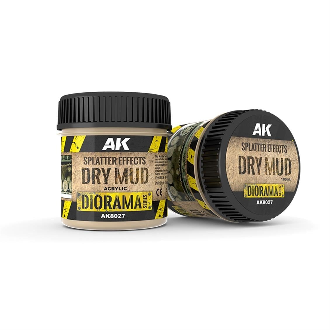 AK 8027 100 ml. Kuru Çamur Sıçrama Efekti, Akrilik, Diorama Serisi Zemin Dokusu