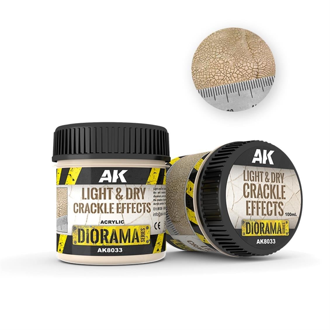 AK 8033 100 ml. Hafif ve Kuru Çatlak Efekti, Akrilik, Diorama Serisi Zemin Dokusu