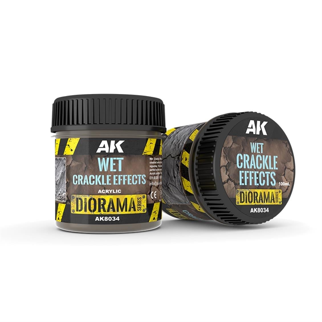AK 8034 100 ml. Islak Çatlak Efekti, Akrilik, Diorama Serisi Zemin Dokusu