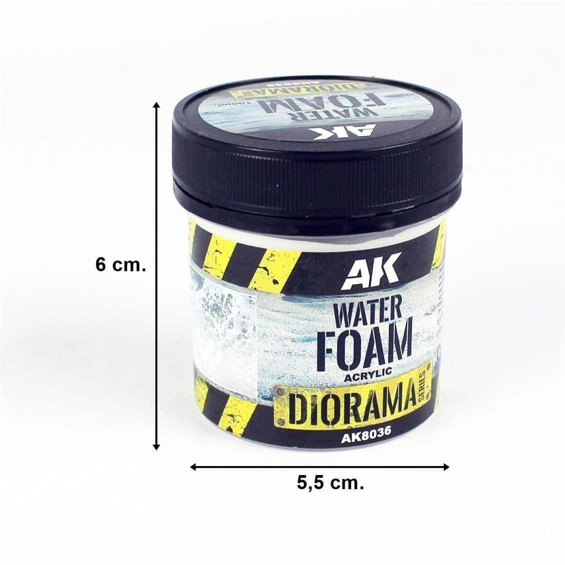 AK 8036 100 ml. Su Dalgası Köpüğü Efekti, Akrilik, Diorama Serisi Zemin Dokusu