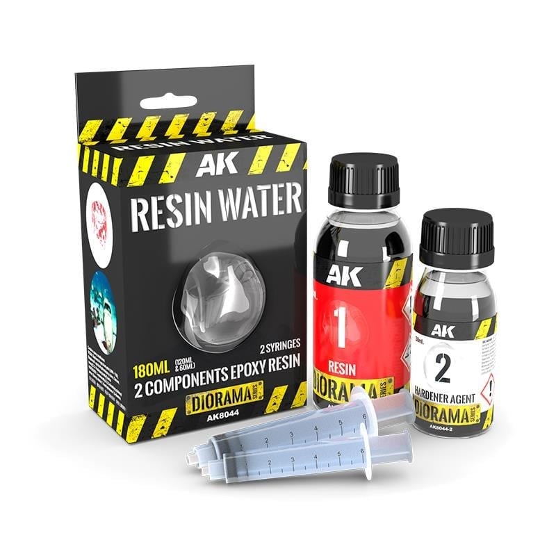 AK 8044 180 ml. Su Dokusu, Çift Bileşenli Epoksi Resin