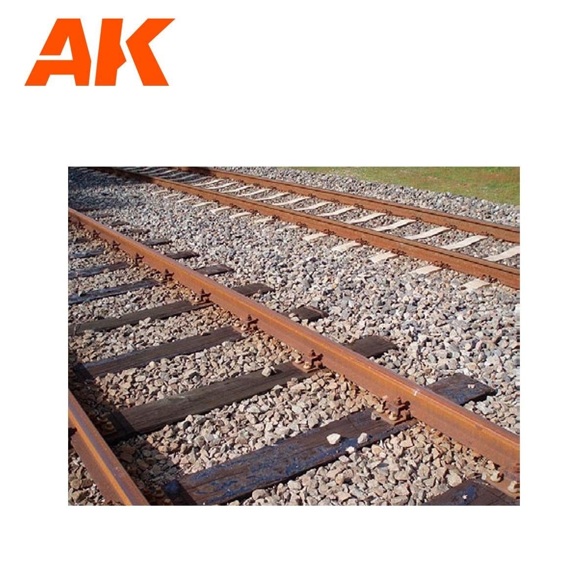 AK 8256 1/72 Ölçek, İnce Demiryolu Balastı, Diorama Serisi Zemin Dokusu