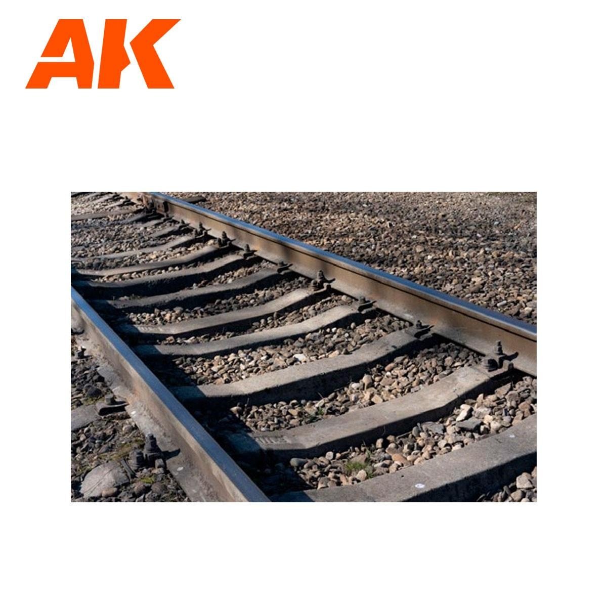 AK 8256 1/72 Ölçek, İnce Demiryolu Balastı, Diorama Serisi Zemin Dokusu