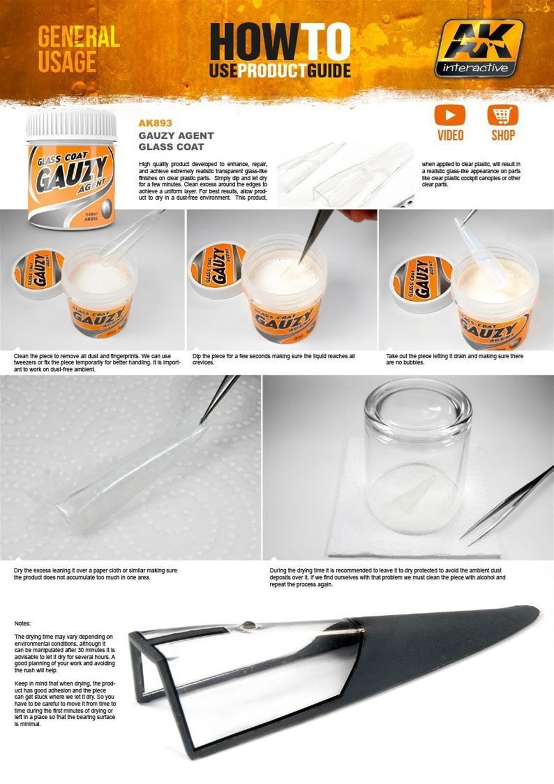 AK 893 100 ml. Cam Yapma Sıvısı