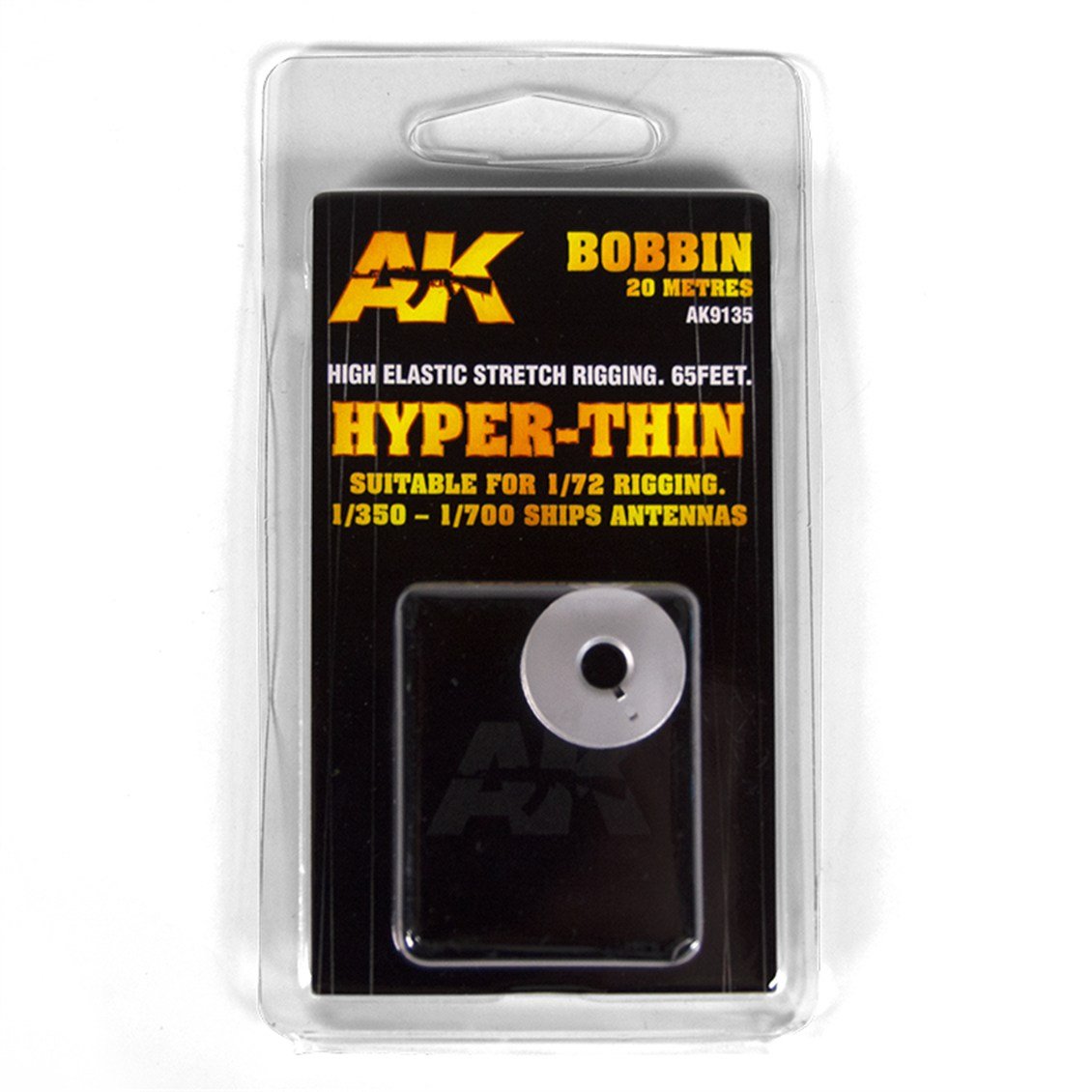 AK 9135 Süper İnce 0,320 mm. Elastik Tel, 1/350 Gemiler İçin, 20 metre