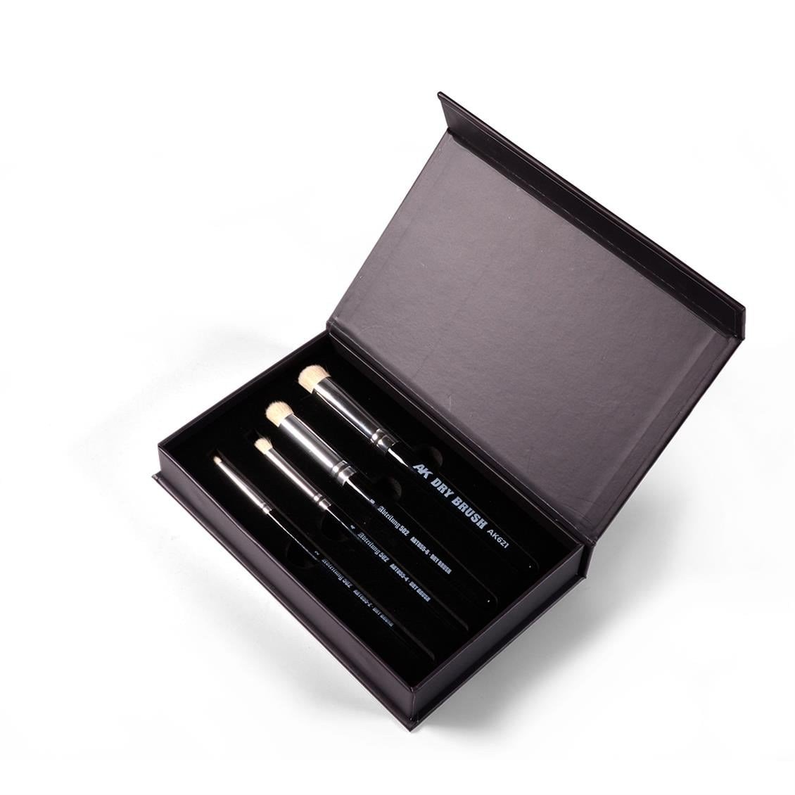 AK 9300 Dry Brush Fırçaları Seti, 4 Adet