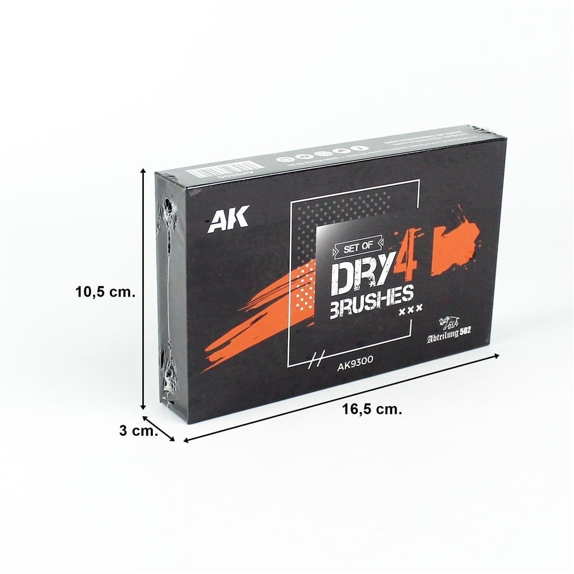 AK 9300 Dry Brush Fırçaları Seti, 4 Adet