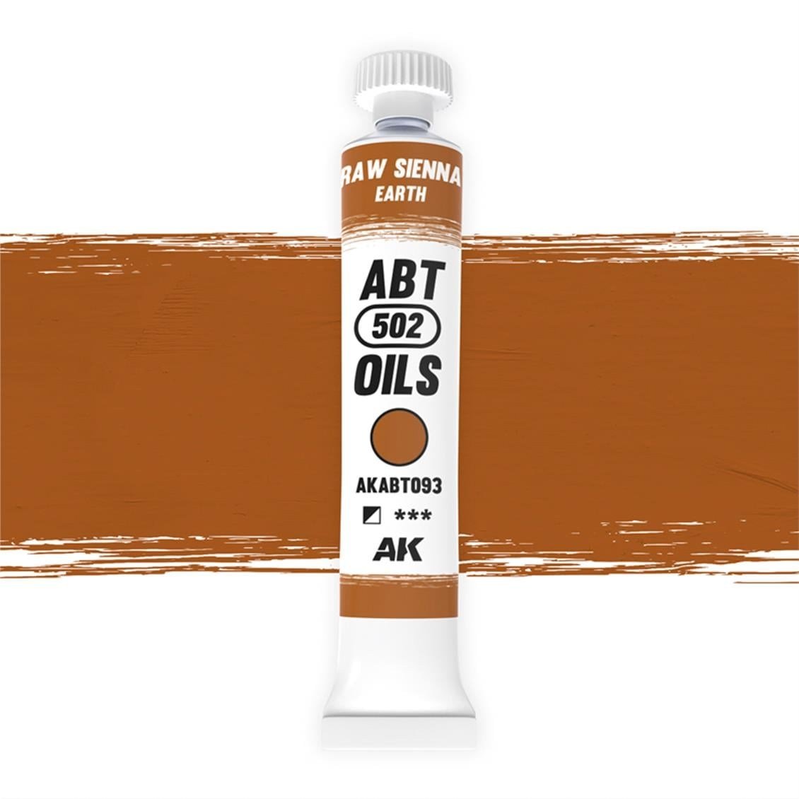 AK ABT093 20 ml. Yağlı Boya, Raw sienna / Earth