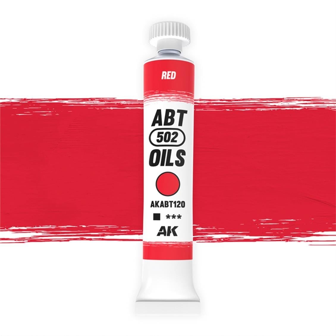 AK ABT120 20 ml. Yağlı Boya, Red