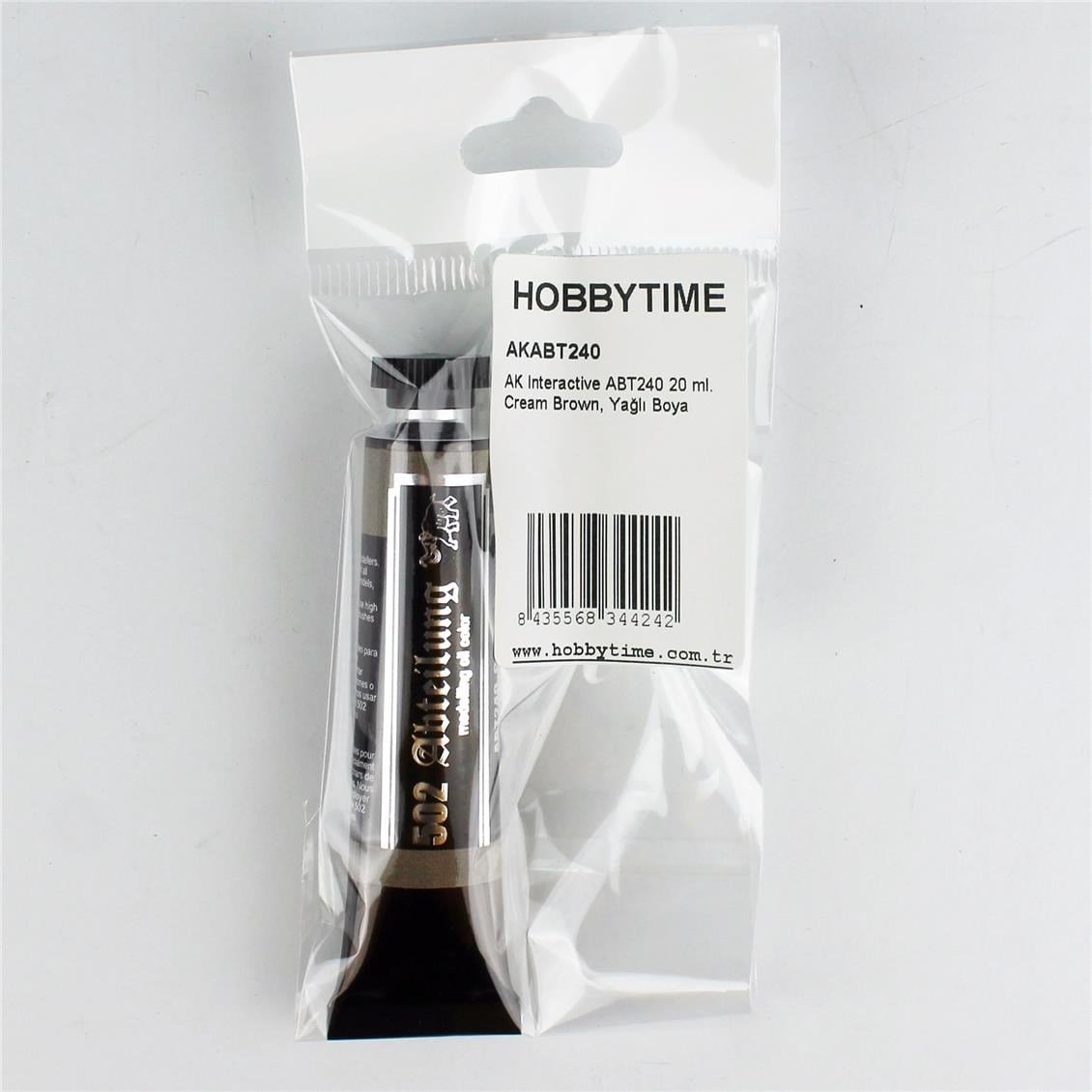 AK ABT240 20 ml. Yağlı Boya, Cream Brown
