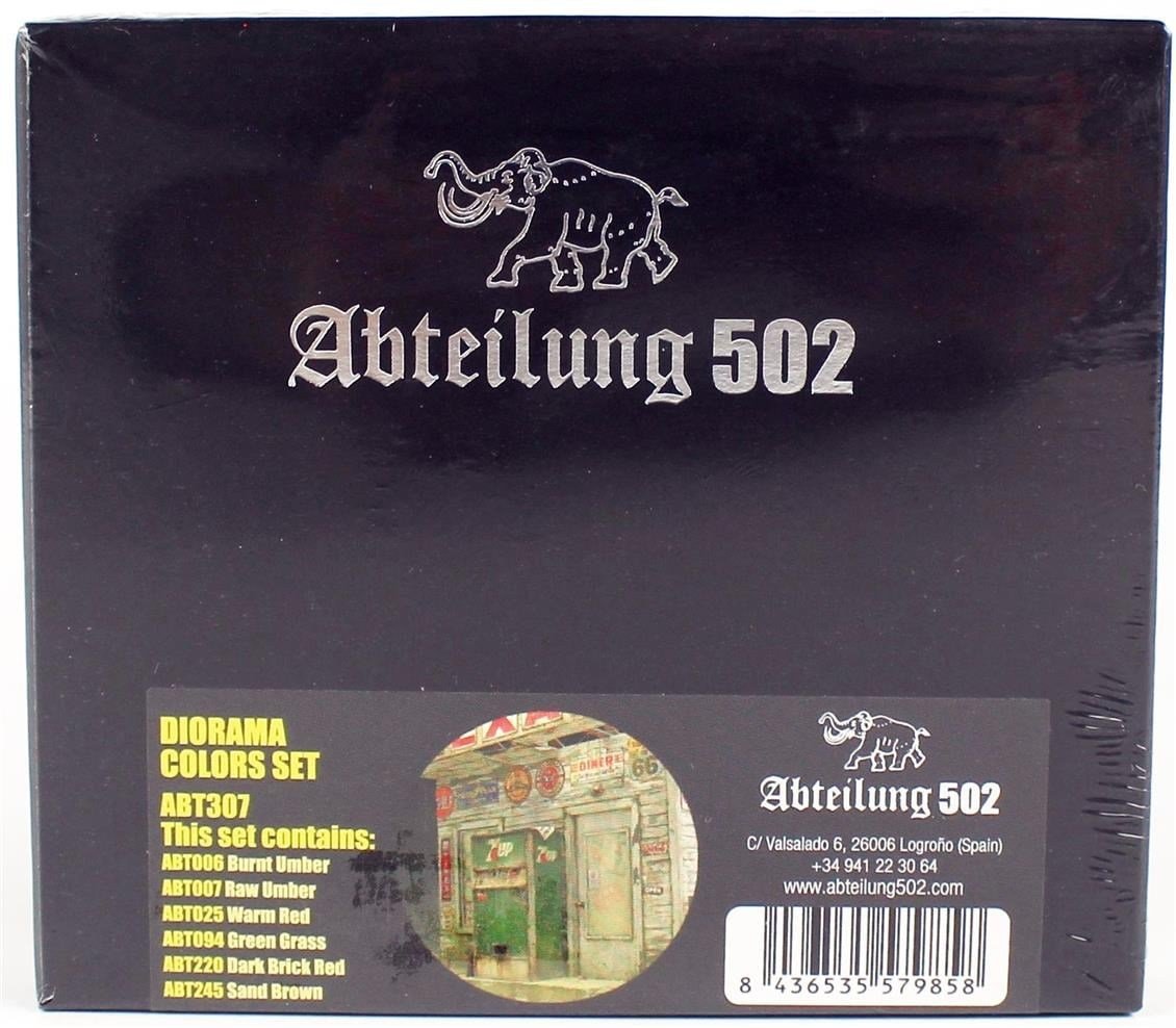 AK ABT307 6x20 ml. Yağlı Boya, Diorama Efekt Seti, 6 Adet Yağlı Boya