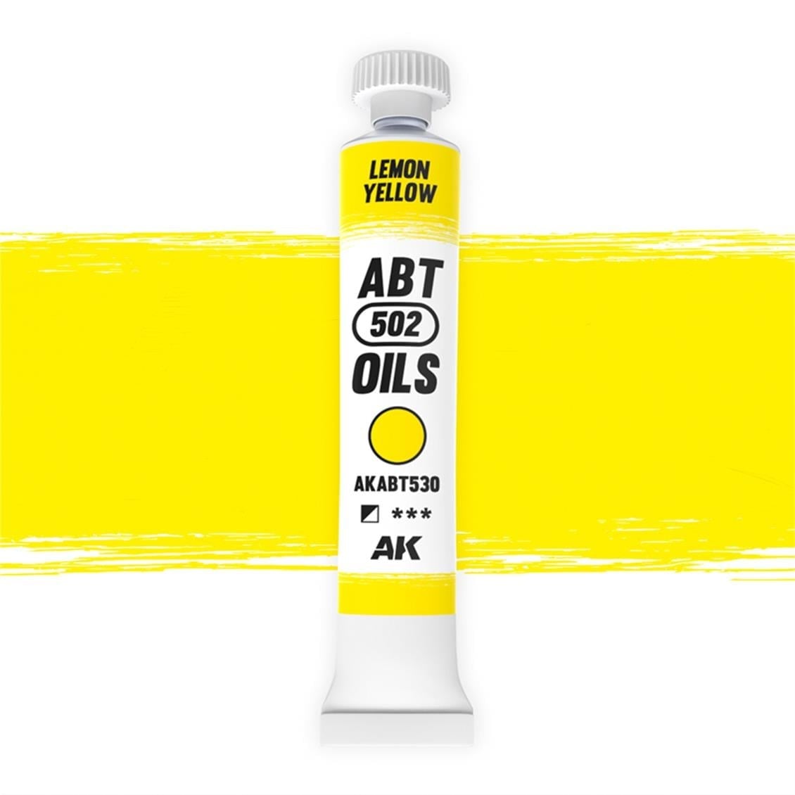 AK ABT530 20 ml. Yağlı Boya, Lemon Yellow