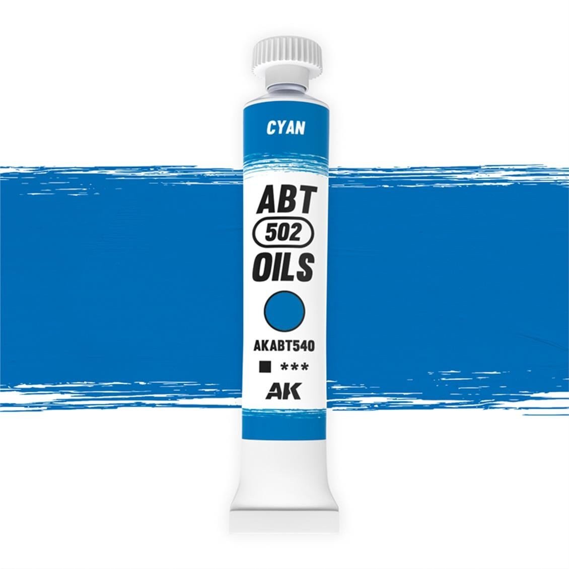 AK ABT540 20 ml. Yağlı Boya, Cyan